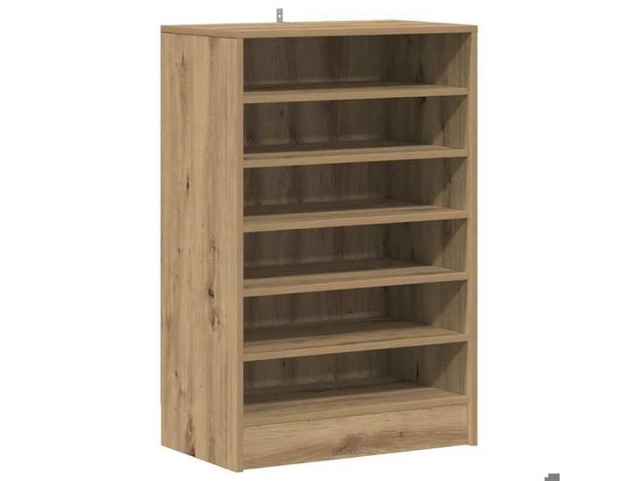 Moderne Armoire à chaussures chêne artisanal bois d'ingénierie Etagères & casiers à chaussures @EU62297