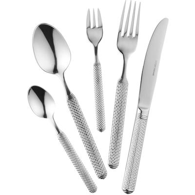Besteck-Set MULEX "Ohio", silber (edelstahlfarben), 60 Stk., Edelstahl 18/0, Essbesteck-Sets