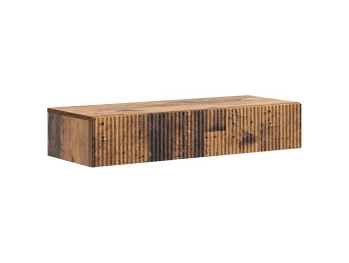 HKLGBVCR Beistelltisch, Wandmontage, 87,5 x 34,5 x 17 cm, Holz Minimalistisches Design, klare Linien, Aufbewahrung von Büchern und Deko-Objekten, Nachttisch, Eingang, Wohnung