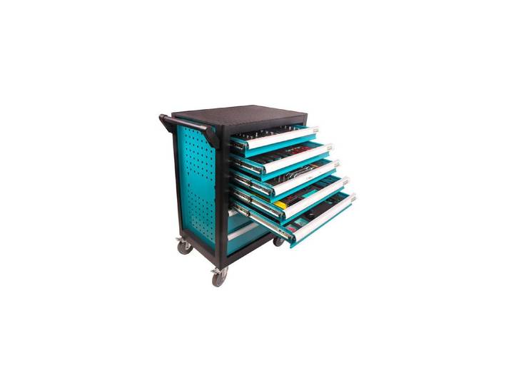 Werkstattwagen Technocraft , grün (bunt), B:68,5cm H:98cm T:47cm, Werkstattwagen, Werkstattwagen