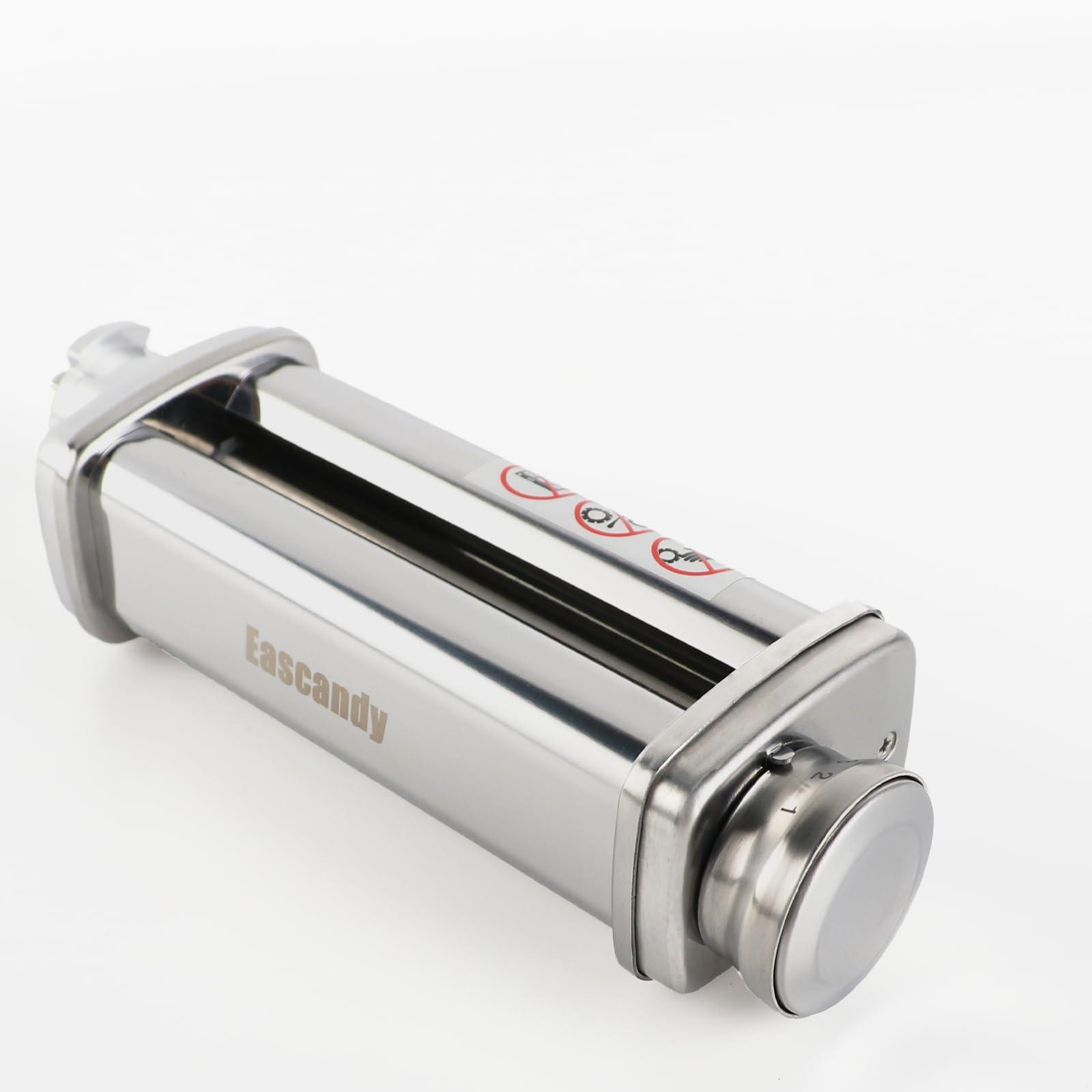 Selius RVS Pastamachine-accessoire voor Mixer met 8 Diktestanden (0,3-2mm)