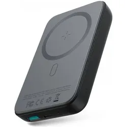 Joyroom Tragbares Ladegerät JR-W020 Mini Magnetic MagSafe, kabellos 10000 mAh, Schwarz (JYR037BLK) (10000 mAh, 15 W), Powerbank, Schwarz