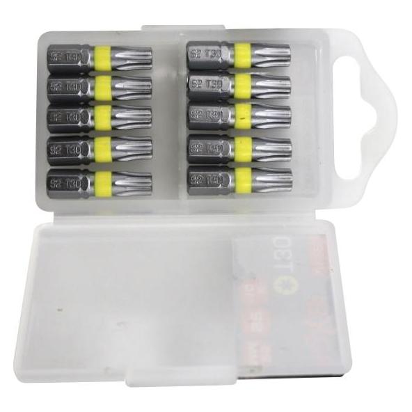 Boxer TORX 30 bitssaet gul 10 stk. (31220)