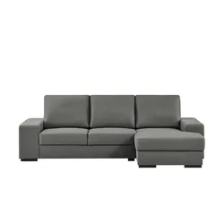 Ecksofa  Renée , grau , Maße (cm): B: 276 H: 92 T: 146.0