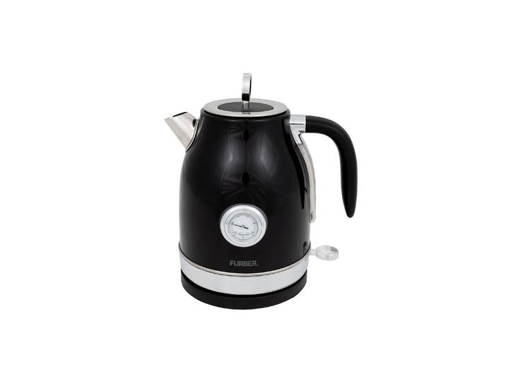 FURBER Wasserkocher Retro Wasserkocher , schwarz, Wasserkocher, Wasserkocher