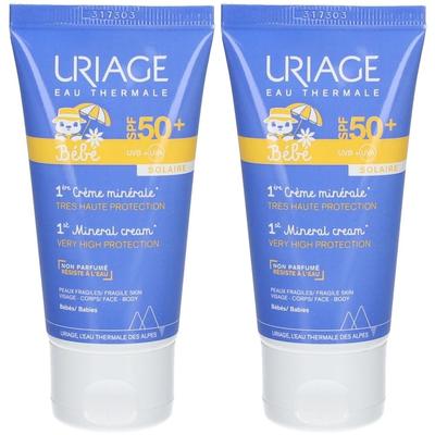 Uriage Baby Premiere Minerale Creme Spf50+ x2 2x50 ml Sonnenschutzcreme
