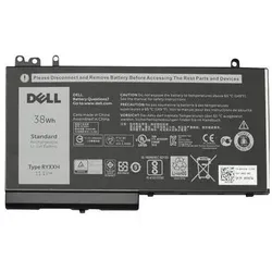 Dell Laptop-Batterie (3 Zellen, 3400 mAh), Notebook Akku, Schwarz