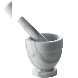 Excelsa Mörser Pesto Marmor 12 Cm Grau
