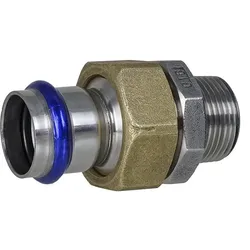 Edelstahl Pressfittings Durchgangsverschraubung AG, Kontur V (Ausführung: 54 - 2''AG)