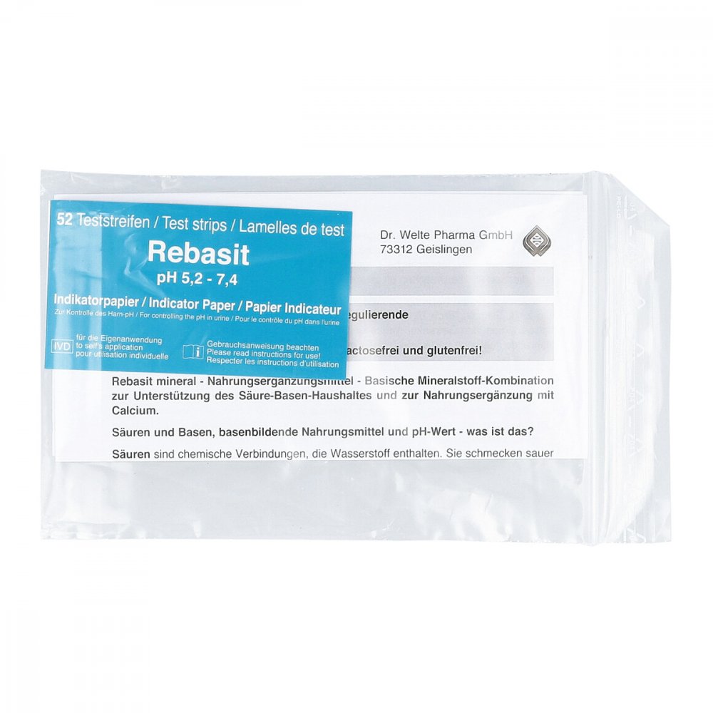 Dr. Welte Pharma GmbH Rebasit Indikatorpapier 03434331