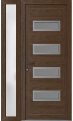 VDOMDOORS Manux 8113 Walnut uPVC Exterior Door