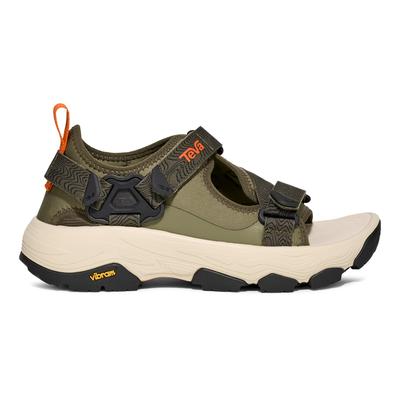 Sandale TEVA "GRANDVIEW MAX SANDAL MEN", Herren, Gr. 42, grün (olive), Synthetik, Textil, Schuhe Sandale, mit Vibram Sohle, mit Gummi-Laufsohle, atmungsaktiv