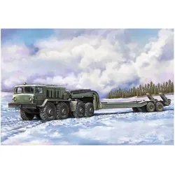Trumpeter MAZ-537G intermediate type with MAZ/ChMZAP 5247G semi-trailer