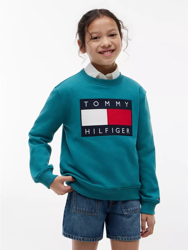 Tommy Hilfiger - Sweatshirt, 12A, Cyan-Blau