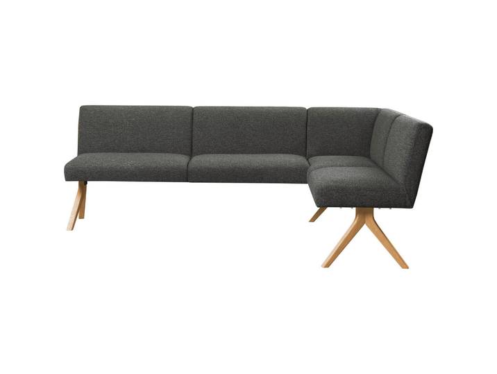 Linea Natura Eckbank, Dunkelgrau, Holz, Eiche, vollmassiv, 218x172 cm, Esszimmer, Bänke, Eckbänke