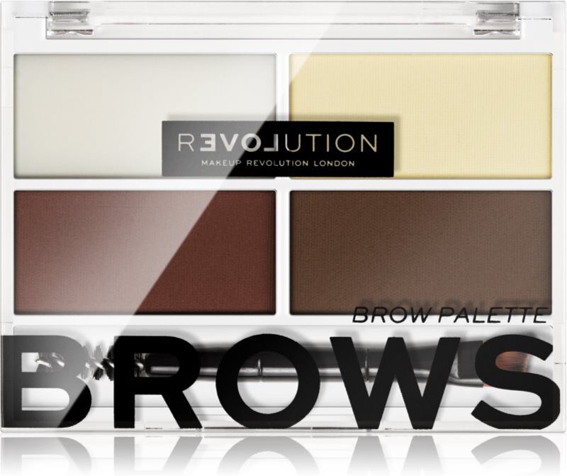 Revolution Relove Colour Cult Palette For Eyebrows Make - Up shade Dark 3,2 g