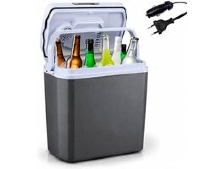 Glacière Électrique 20L Thermoélectrique – Refroidit & Chauffe – Mini Réfrigérateur Portable 12V 230V – Camping Anthracite