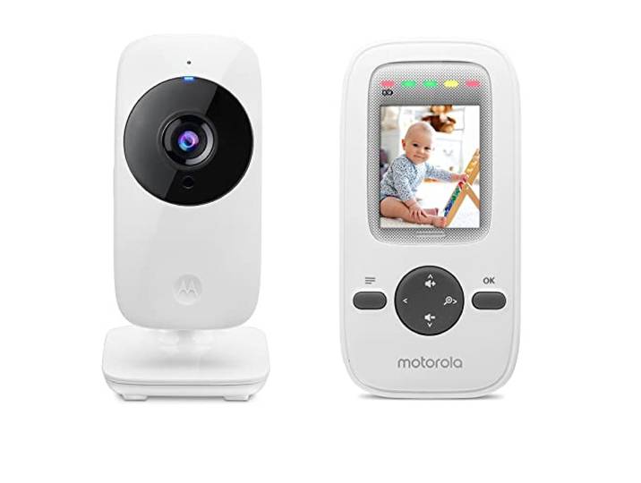 Motorola Nursery Babyphone mit Kamera - Baby Monitor VM481 - Überwachungskamera mit Farbdisplay und Infrarot-Nachtsicht - Digitaler Zoom - 300 M Reichweite