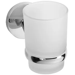 Brillantbad BALFA Glashalter mit Glas Zink Chrom poliert für Bad & Küche >> zum Bohren