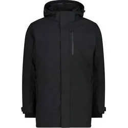 CMP Herren Jacke MAN PARKA SNAPS HOOD, Größe 58 in Schwarz Schwarz