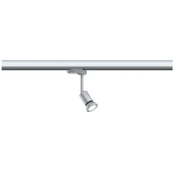 Paulmann 3-Phasen Schienenspot PRORAIL3 PURELL, 230V, GU10 max. 10W, Metall / Kunststoff, Silber / Chrom PAUL-95527