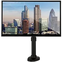 b-tech BT7371 (28 Zoll) Klemme (Tisch, 28", 9 kg), Monitor Halterung, Schwarz