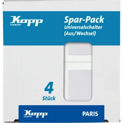 Kopp Universalschalter PARIS arktis-weiß, PROFI-PACK
