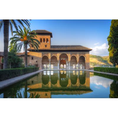 Fototapete PAPERMOON "ARCHITEKTUR-ALHAMBRA PALAST GRANADA", bunt, B:3,5m L:2,6m, Vlies, Tapeten