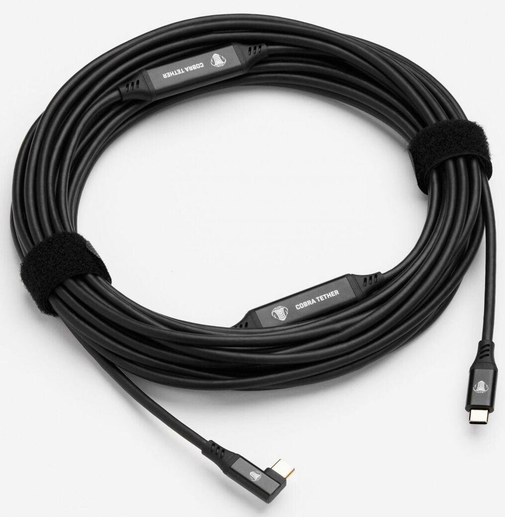 Cobra Tether CobraTether USB-C vers USB-C 90° 10m noir