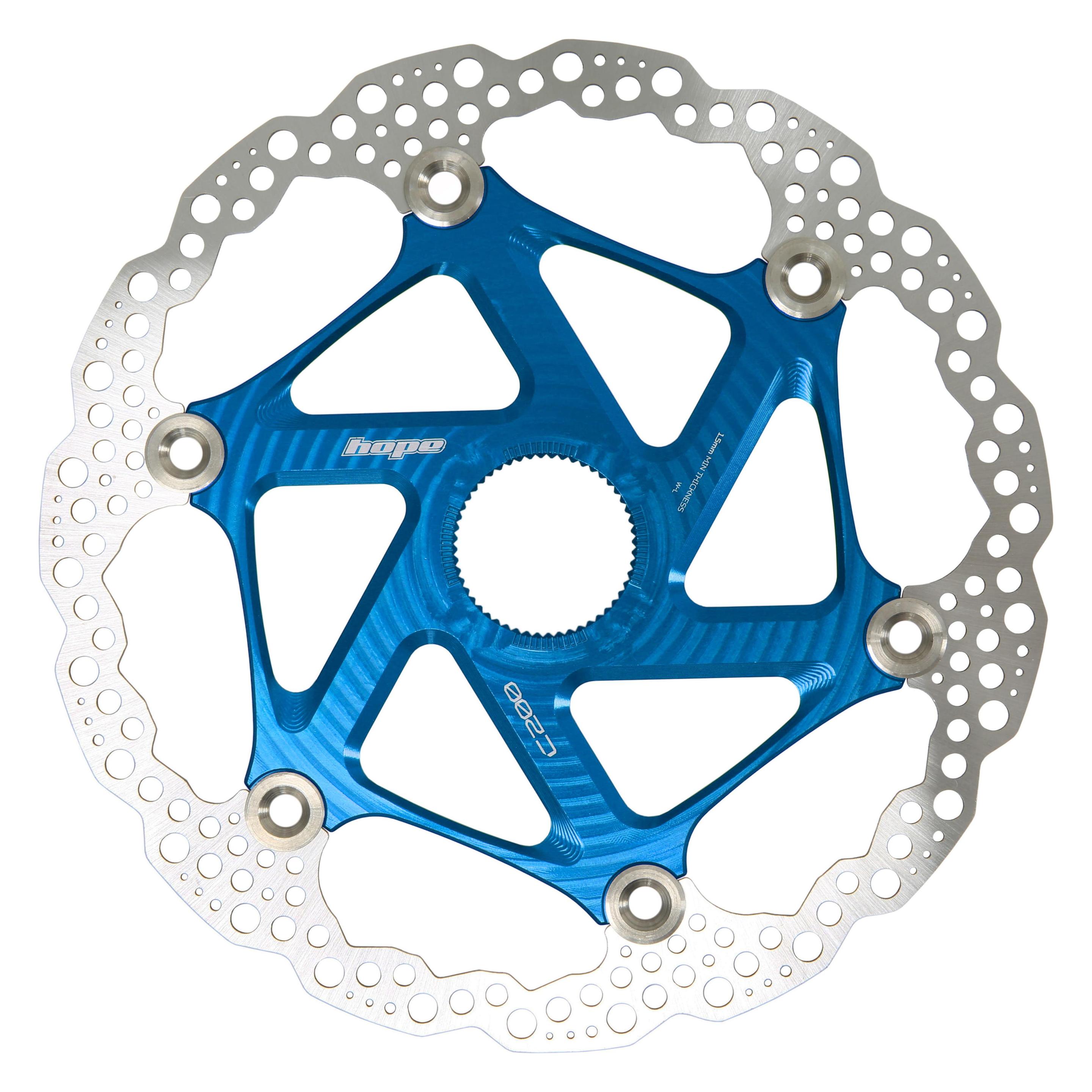 Hope Floating Disc Bremsscheibe - Center Lock - blau (200 mm) (HBSP435200CLB)