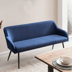 Sitzbank mit Armlehnen Blau