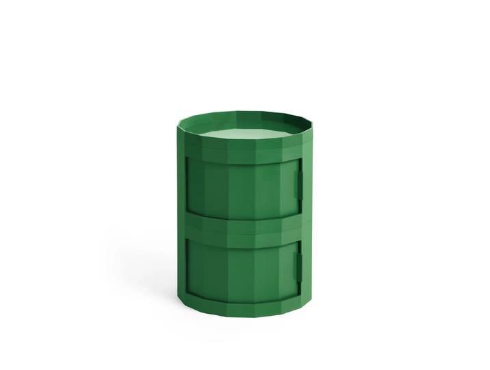 HAY - Facet Cabinet 20 mit Füssen und Rollen cm, spinach green