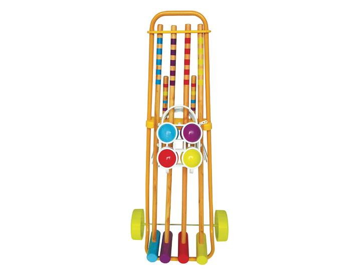 Croquet 4 joueurs avec chariot métallique