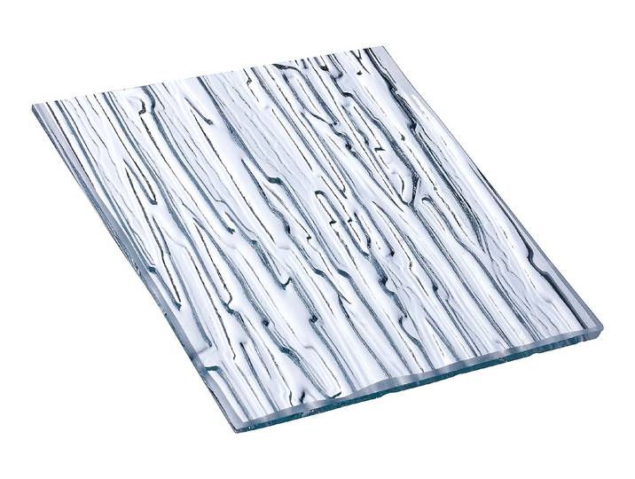 Glas Niagara Weiss 2.1 × 1.6 m 5 mm