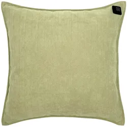 Kabelloses Heizkissen mit Akku (10.000mAh) - Chenille Lindgrün - Wärmekissen 45x45cm inkl. 2,5m USB-Kabel