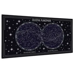 Klarstein Wonderwall Air Art Smart Infrarotheizung Himmelskarte 120x60cm 700W Abstrakt