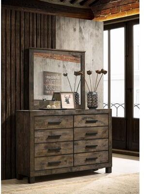 Coaster Woodmont 8-drawer Dresser Rustic Golden Brown