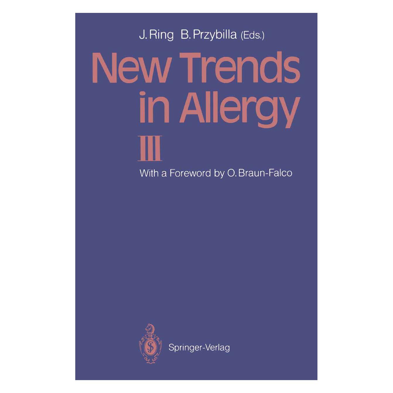 Springer New Trends in Allergy III (Englisch, Softcover, Bernhard Przybilla, Johannes Ring) (55506441)