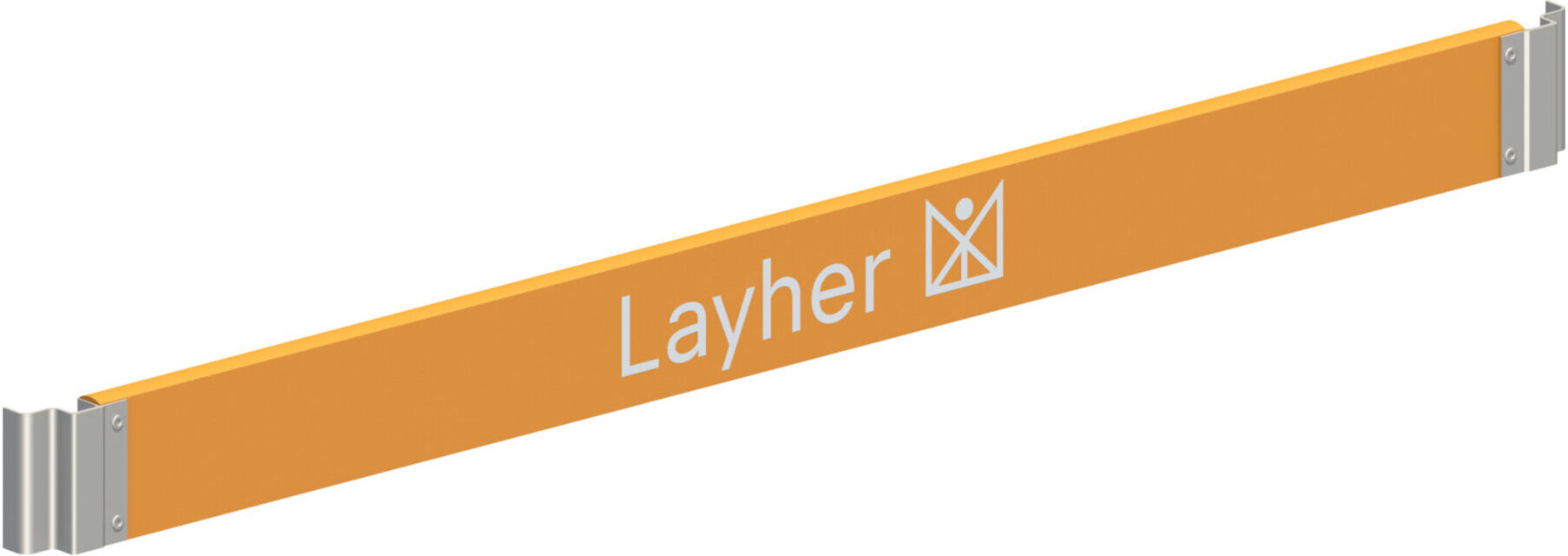Layher Längs-Bordbrett Staro 1,95 m orange Holz (1439195)