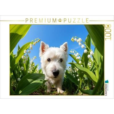 CALVENDO Puzzle West Highland Terrier | 1000 Teile Lege-Größe 64x48cm Foto-Puzzle für glückliche Stunden