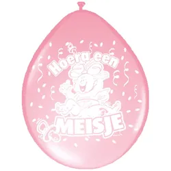 Folat Luftballons Prost eine Mädchen (8x)