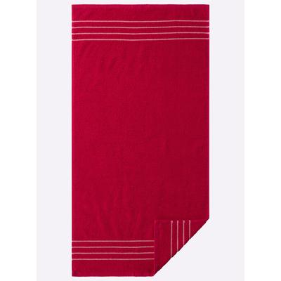 Handtuch WÄSCHEPUR Gr. 1, rot, B:50cm L:100cm, 100% Baumwolle, Handtücher