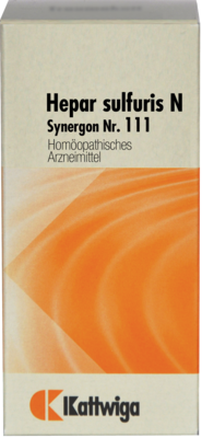 Kattwiga Arzneimittel GmbH SYNERGON KOMPLEX 111 Hepar sulfuris N Tabletten 100 St 04905548