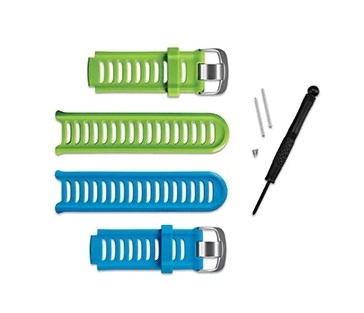 Garmin Forerunner 910XT-Zubehörarmbänder blau und grün