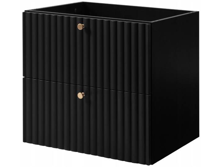 Meuble Sous Vasque Suspendu Bello Noir 60 Cm
