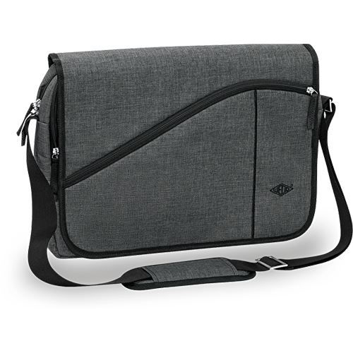 WEDO Laptoptasche Messenger Bag COLLEGE Kunstfaser grau 59353012 bis 39,6 cm (15,6 Zoll)