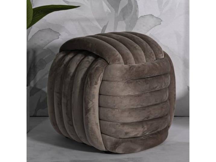Dmora Pouf Karori 45x45x45h cm Grau, Kubische Form