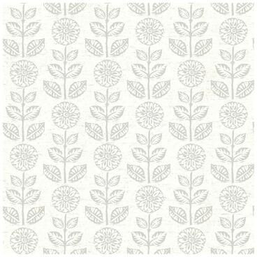Chesapeake Dolly Light Grey Floral Wallpaper - 20.5 x 396 x 0.025