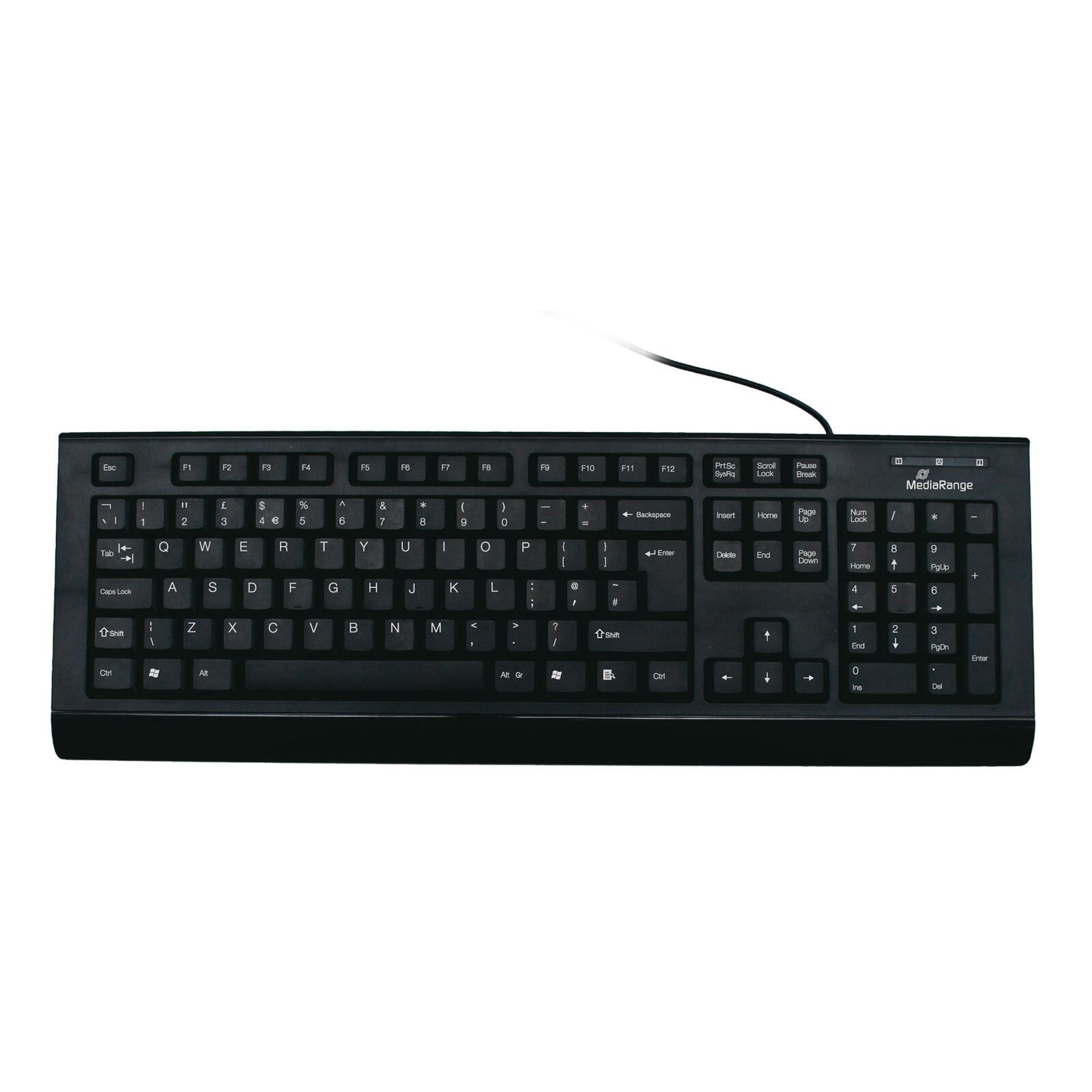 MediaRange MROS101-UK kabelgebundene Tastatur - QWERTY UK - schwarz MROS101UK