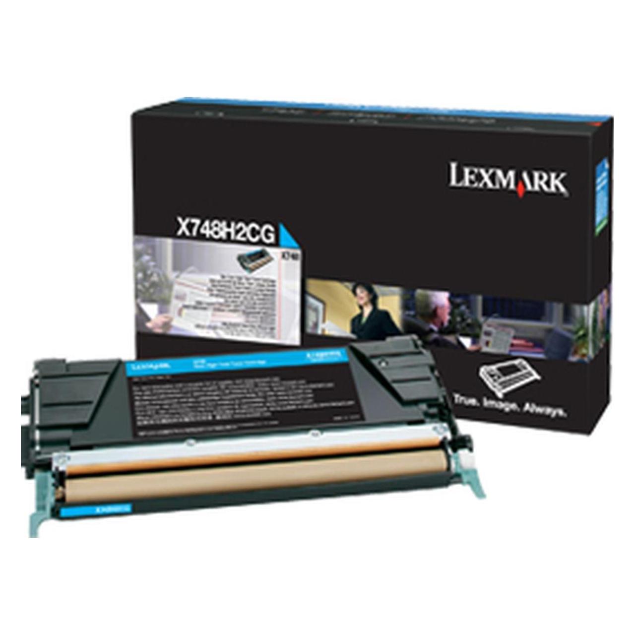 Lexmark X748 Toner cyan hohe Kapazität 10.000 Seiten 1er-Pack (C) (X748H2CG)